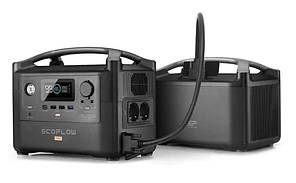 Комплект зарядної станції EcoFlow RIVER Pro + додаткова батарея RIVER Pro Extra Battery Bundle, фото 1