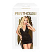 Міні-сукня з відкритою спиною та стрінгами Penthouse - Earth-Shaker Black L/XL, фото 3