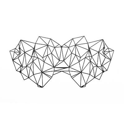 Маска на обличчя Bijoux Indiscrets — Kristine Mask, вінілова, клейове кріплення, без зав'язок