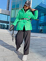 Яркая женская тёплая осенняя куртка Prada Прада женский пуховик Prada