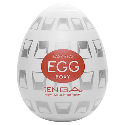 Мастурбатор-яйце Tanga Egg Boxy з геометричним рельєфом