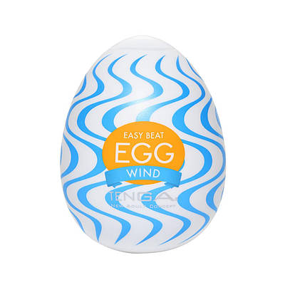 Мастурбатор-яйцо Tenga Egg Wind із зигзагоподібним рельєфом
