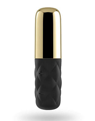 Потужний мінівібратор Satisfyer Sparkling Darling Gold зі знімним ковпачком, 16 режимів роботи