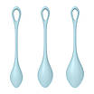 Набір йоні намистин Original Satisfyer Yoni Power 2 Light Blue, діаметр 2-2,5-3 см, вага 22-44-73 гр, фото 4