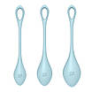 Набір йоні намистин Original Satisfyer Yoni Power 2 Light Blue, діаметр 2-2,5-3 см, вага 22-44-73 гр, фото 5