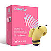 Вакуумний стимулятор із мікрострумами CuteVibe Beebe Yellow, на палець, фото 6