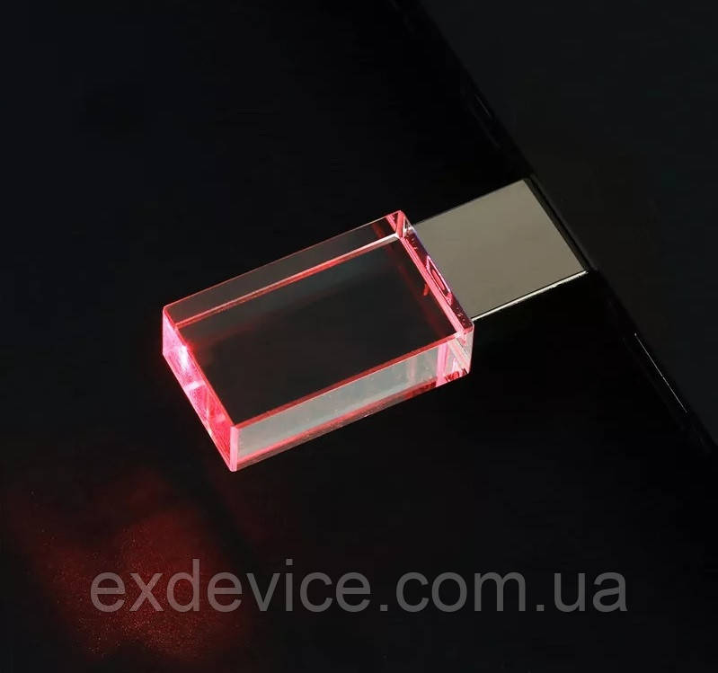 USB Флешка з червоним підсвічуванням 32Гб