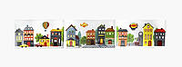 Керамо-гранітний дитячий обігрівач "Казкове місто" (триптих) дизайн-обігрівач