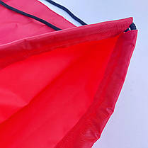 Рюкзак для змінного взуття червоний, фото 3