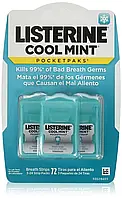 Мятные полоски Listerine Cool Mint Pocketpaks, 72 шт.