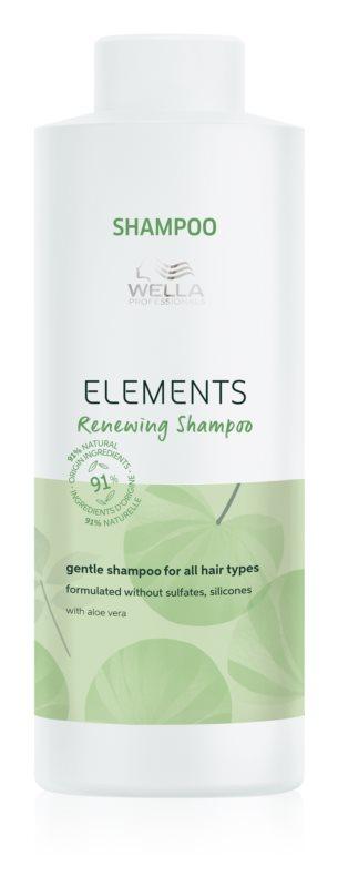 Відновлюючий шампунь для блиску та шовковистості волосся  Wella Elements Renew Shampoo 1000мл.