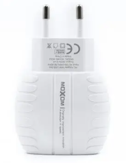 Зарядний пристрій + кабель Type-C MOXOM HC02 |2USB / 2.4A| Білий