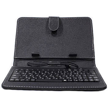 Чохол клавіатура для планшета 7" EN-Rus microUSB Black