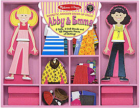 Магнітна вдягалка середня "Еббі і Емма"Melissa&Doug (MD4940)
