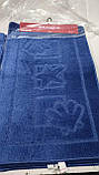 Синій набір килимків Туреччина 3Д з малюнком у ванну кімнату та туалет, фото 2