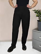 Штани жіночі зимові хутра Лосини теплі у великих розмірах Чорний колір 8XL, фото 2