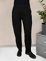 Штани жіночі зимові хутра Лосини теплі у великих розмірах Чорний колір 8XL, фото 3