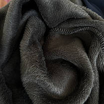 Штани жіночі зимові хутра Лосини теплі у великих розмірах Чорний колір 8XL, фото 5