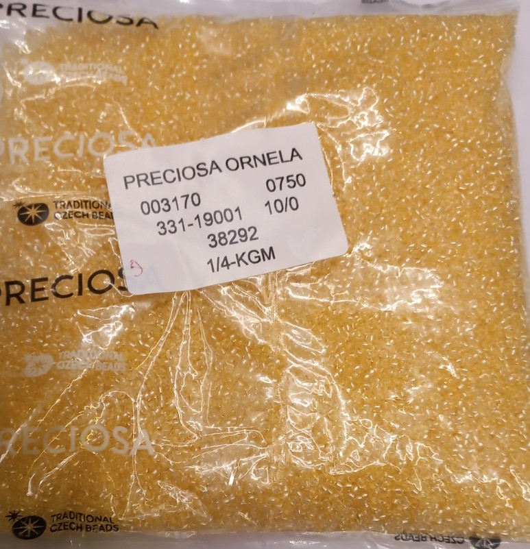 Бісер 10/0, колір No38292 (уп.50 грамів) персиковий з перламутровою серединкою
