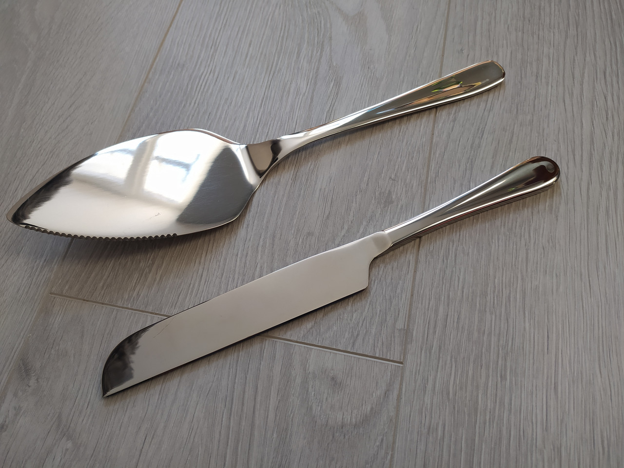 Набор нож и лопатка для свадебного торта - фото 1 - id-p1675703651