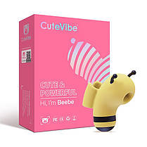 Вакуумний вібратор CuteVibe Beebe Yellow, фото 5