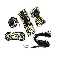 Набір для бдзм ігор з 5 предметів леопард Shades of Love | Knopka