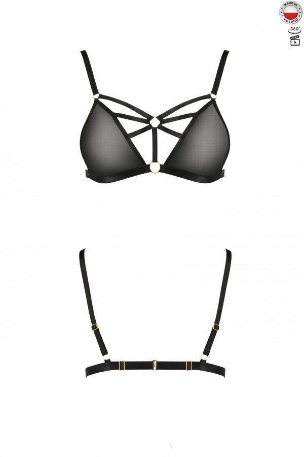 Бюстгальтер-стрепи MEGGY BRA black XXL/XXXL - Passion Exclusive | Promax