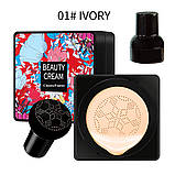 Кушон тональний крем Beauty cream Cherry Forest, 20g тон1 — слонова кістка (без коробки), фото 3