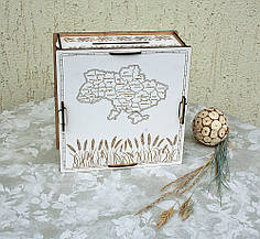 Скарбничка 366 днів вишиванка світла 19*19*19 см Гранд Презент 31