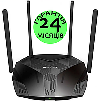 Wi-Fi роутер Mercusys MR70X черный, двухдиапазонный, игровой wifi 6, IPTV, вайфай маршрутизатор меркусис