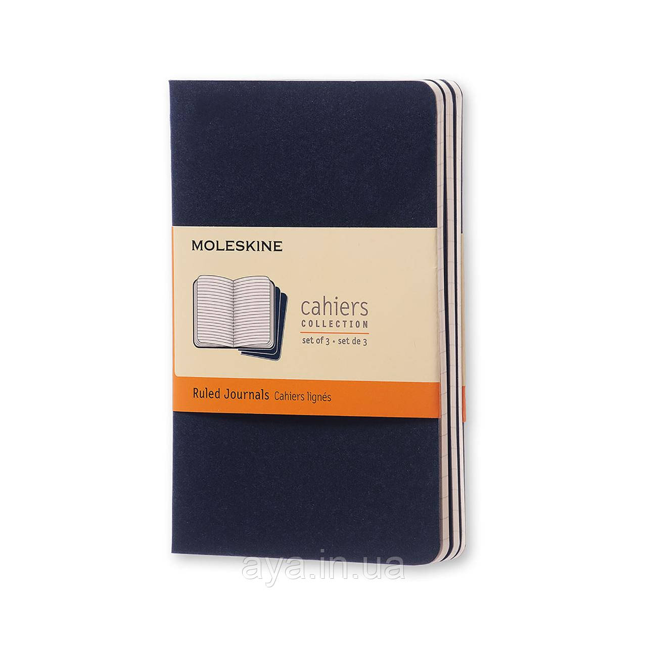 Набір зошитів Moleskine Cahier 9 х 14 см / Лінійка Сапфір