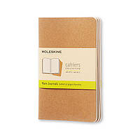 Набір зошитів Moleskine Cahier 9 х 14 см / Нелінований Беж