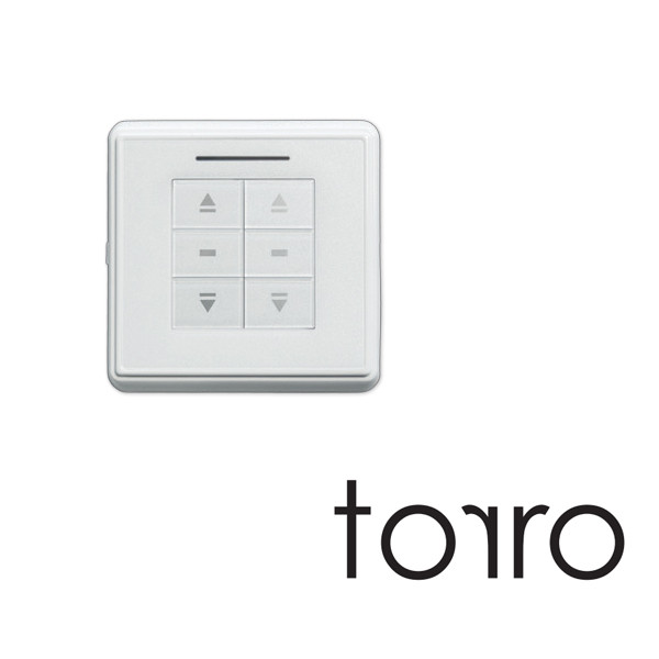 Настінний радіовимикач 2-канальний кнопковий Torro