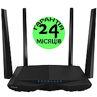 Wi-Fi роутер Tenda AC6, дводиапазонний маршрутизатор, ігровий, підтримка VPN, IPTV