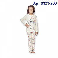Пижама для девочек Baykar Турция мягкая детская трикотажная хб пижама на девочку замок принцессы Арт. 9329-08 122-128 см