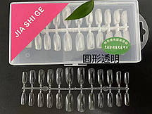 Тіпси гелеві для нігтів в пластиковому контейнері.240 штук (Овал)