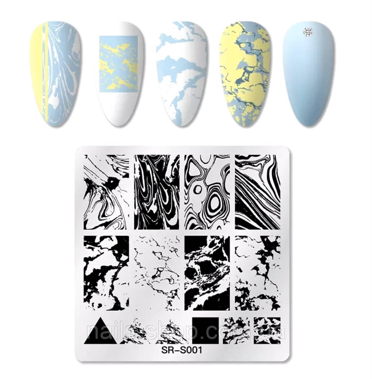 Пластина для стемпінга SR-S001, фото 1