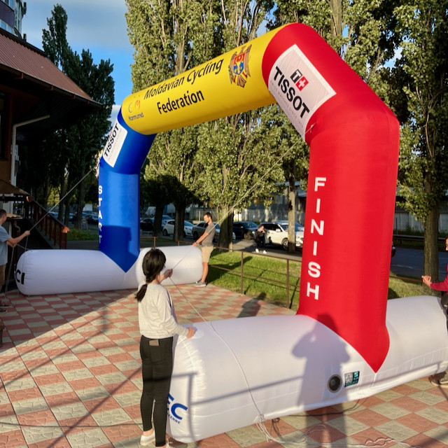 Надувна спортивна арка 7х3,5 м для старту і фінішу | Надувна реклама, брендування, спортивні заходи