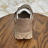 Тактичні низькі бежеві кросівки замшеві літні легкі чоловічі дихаюча сітка., фото 5