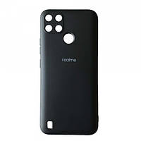 Чохол накладка бампер для Realme C21Y Silicone Case Колір Чорний (Black) Full Camera