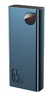 Зовнішній акумулятор (Power Bank) Baseus Adaman Metal Digital Display Quick Charge Power Bank 65W 20000mAh Blue (PPIMDA-D03)
