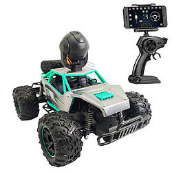 Машинка всюдихід SPRINT зелена з камерою 720p та пультом WiFi акумуляторна на радіокеруванні