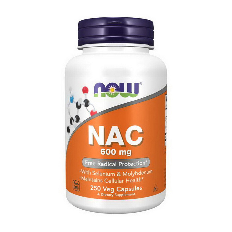 Пищевая добавка Now Foods N-ацетил-L-цистеин NAC 600мг 100 капсул