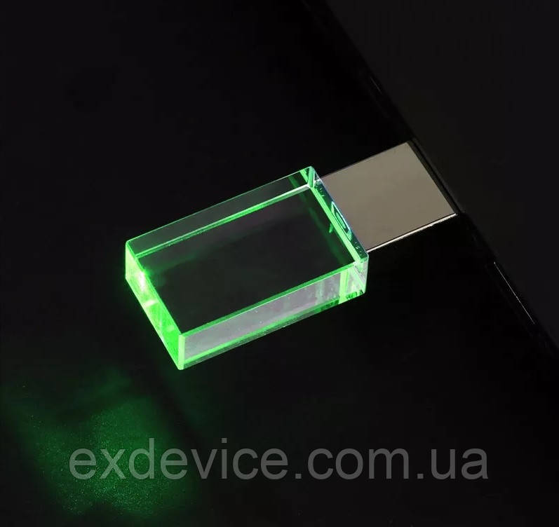 USB Флешка із зеленим підсвічуванням 32Гб