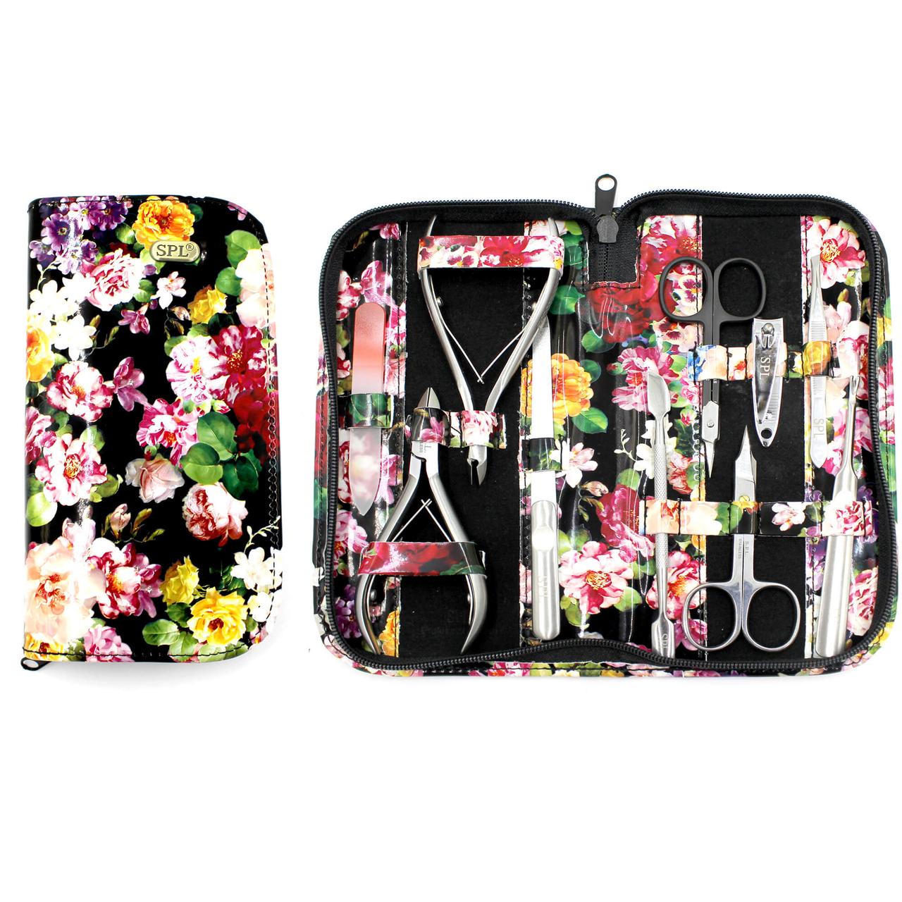 Манікюрний набір 10 предметів SPL 77301H Квітковий принт, фото 1