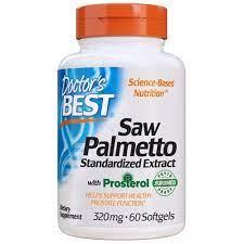 Doctor's Best, пальма сереноя (Saw Palmetto) з простеролом, екстракт 320 мг, 60 капсул