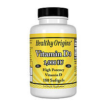 Vitamin D3 1000 IU (180 softgels)