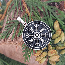 Шолом жаху на щиті, Агісхьяльм, Егісхьяльм, Кулон, амулет, оберіг, фото 4