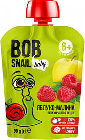 Пюре фруктове Bob Snail Яблуко-Малина для дітей від  6 місяців 90 г