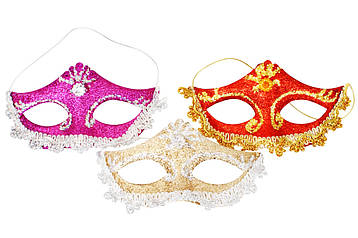 Ялинкова прикраса Маска 10см, 3 дизайну